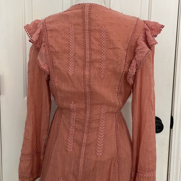 Free People Blush long sleeve size Medium dress - Picture 6 of 7
